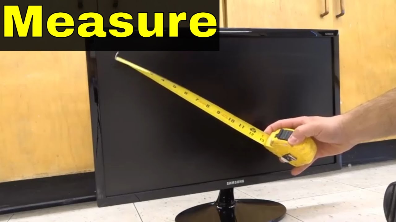 How do you measure computer monitor size